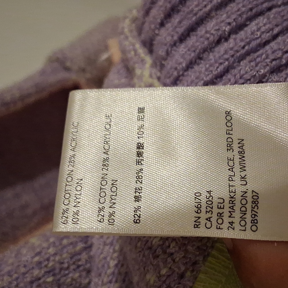 Free PeoplePurple Zip-Up Hoodie with Green Accents - Picture 6 of 6